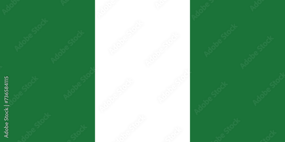 Countries and cultures: the flag of Nigeria
