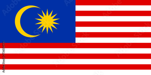 Countries and cultures: the flag of Malaysia