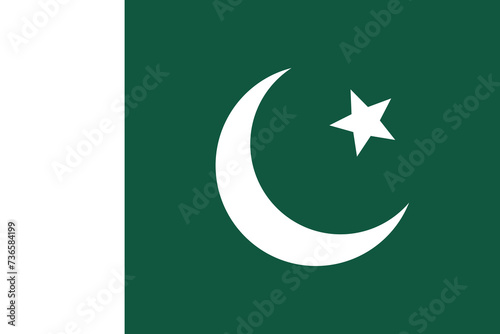Countries and cultures: the flag of Pakistan