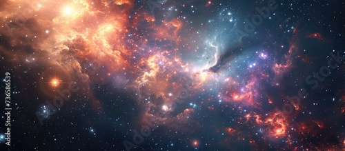 Cosmic illustration of a vast, star-filled universe.