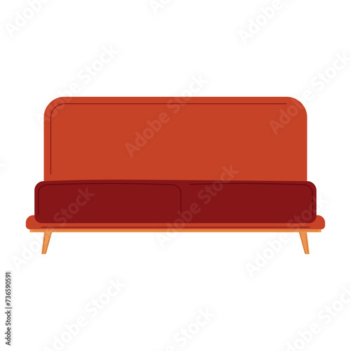Isolated colored couch sketch icon Vector illustration
