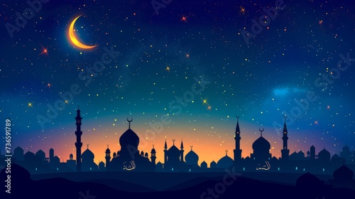 Eid al Adha Mubarak card with © Jalal