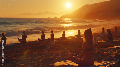 Sunset Beach Yoga Session