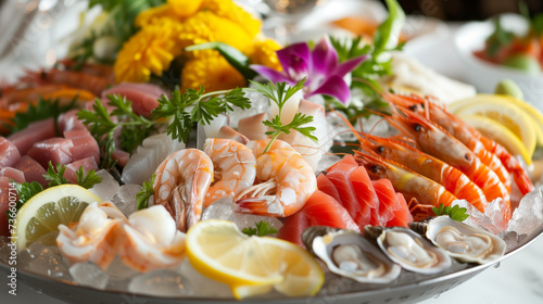 Deluxe Seafood, Sashimi and Sushi Platter