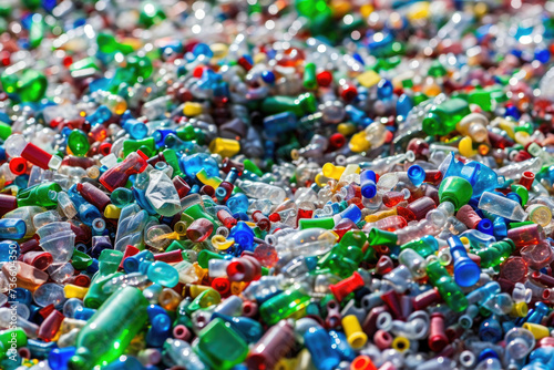 Assorted Colored Glass Beads Pile
