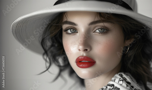 portrait of a woman in hat