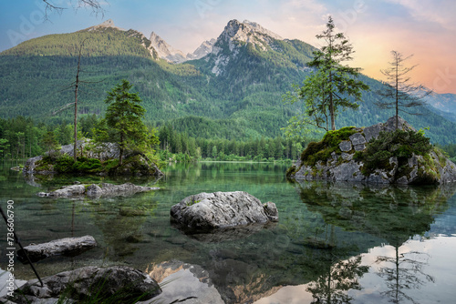 Lake Hintersee in Germany, Bavaria