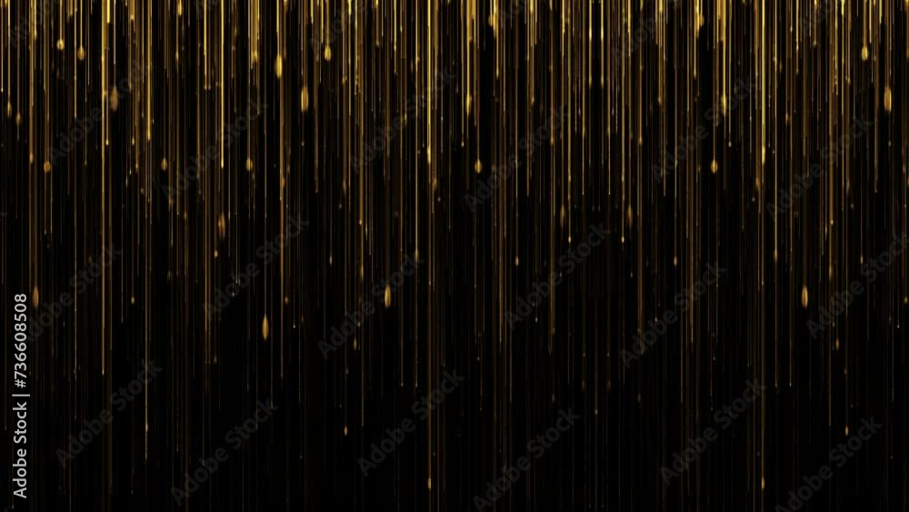 Looping golden awards stage background