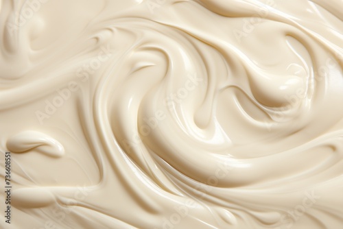 Melted white chocolate texture
