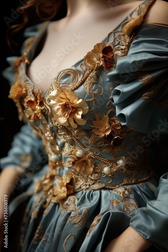 Close-up of reinaissence dress © raquel