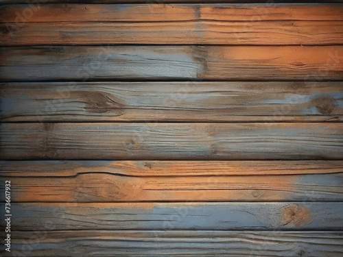 orange and blue and brown and dark and dirty wood wall wooden plank board texture background