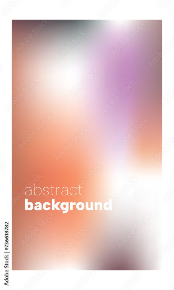 Modern peach vertical background with gradient. Colorful liquid cover for poster, banner, flyer and presentation. Modern gradient for screens and mobile applications. Vector image.