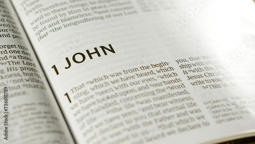 Bible - 1 John - Slide Right to Level