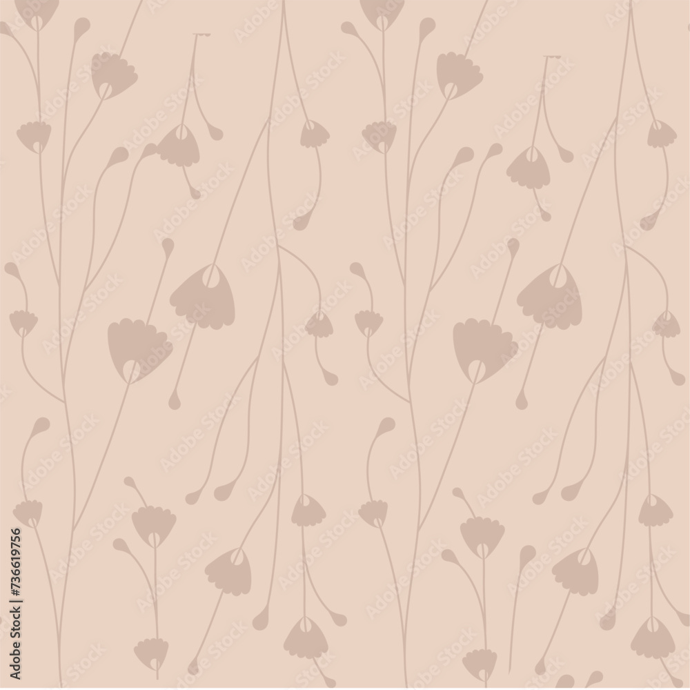 Flowers and leaves background Wallpaper Vector illustration Flowers and leaves background Wallpaper Vector illustration