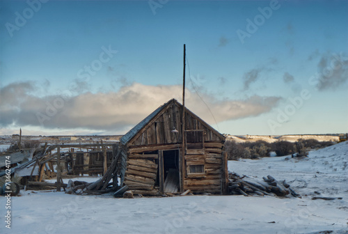 Fényképezés A ramshackle shed.