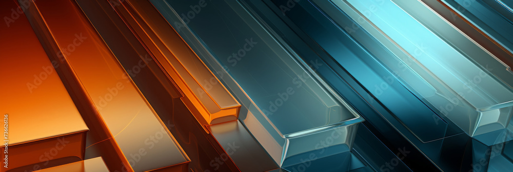 abstract glass background, generative AI abstract glass background, generative AI