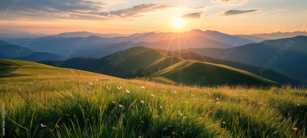 The breathtaking beauty of nature with this stunning mountain landscape ...