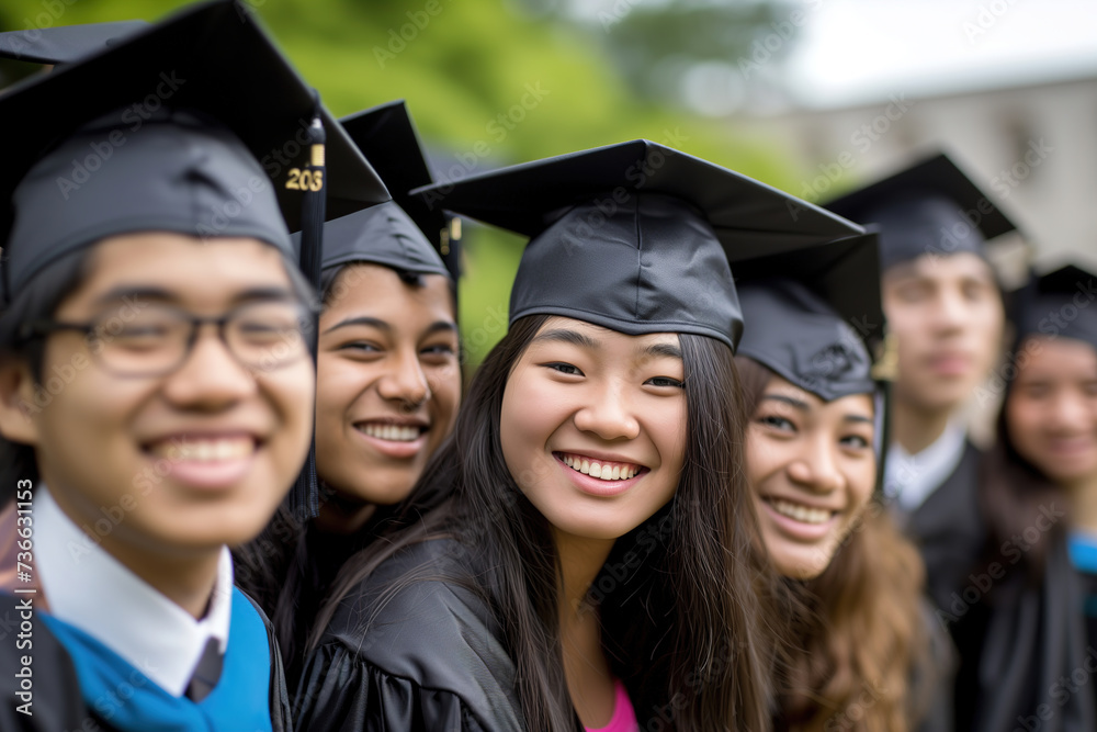 Young asian Graduate with Bright Future Young asian Graduate with Bright Future