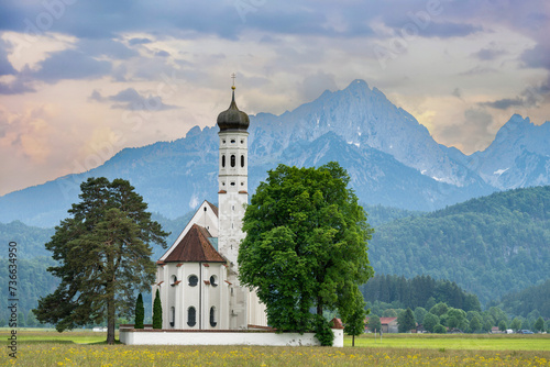 Saint Coloman church near the Neuschwanstein castle photo