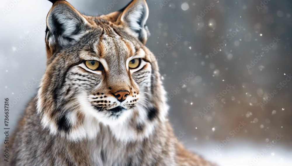full body of lynx, isolated white background
