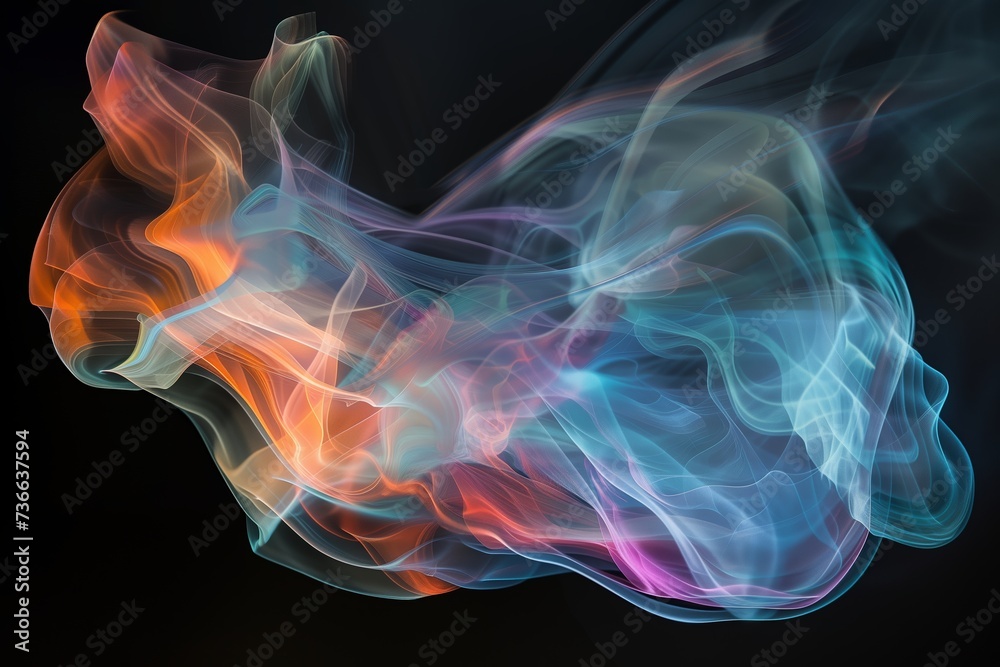 Obraz premium abstract colorful smoke background