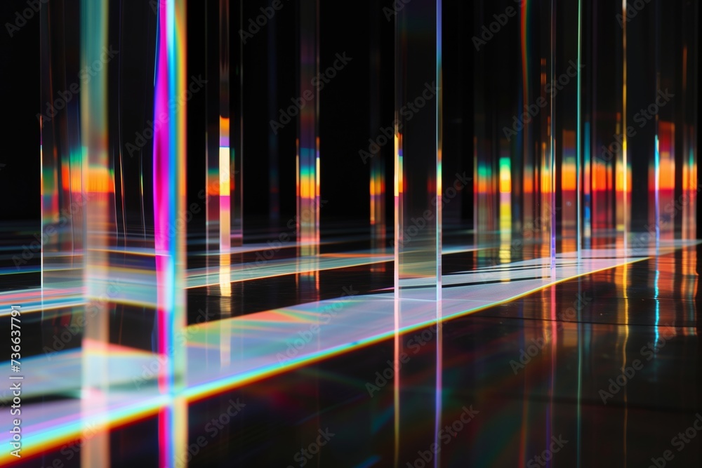 abstract background made of prismatic glass 