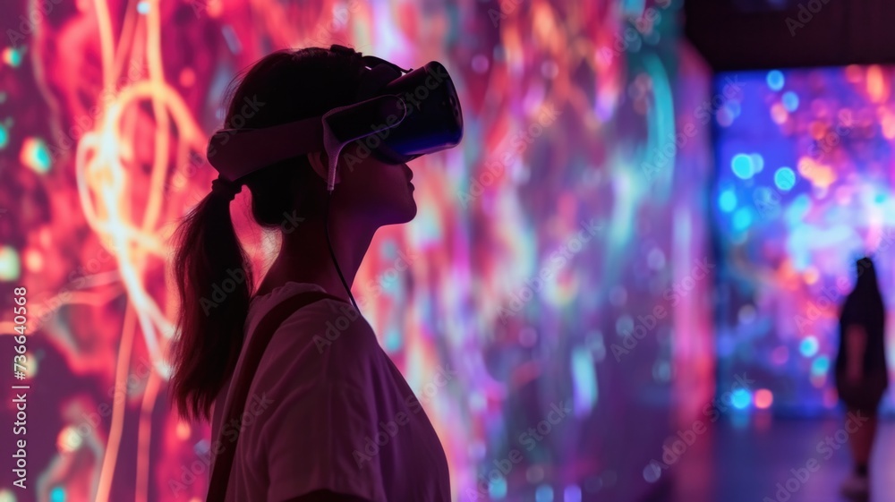 holographic art installation in a museum, demonstrating the creative and immersive possibilities of holographic art holographic art installation in a museum, demonstrating the creative and immersive possibilities of holographic art