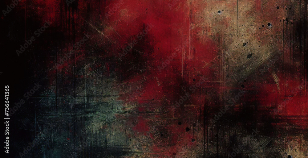 3D red gray techno abstract background overlap layer on dark space with rough decoration. Modern graphic design element cutout shape style concept for web banners, flyer, card, or brochure cover.