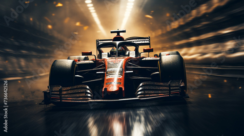 Close up of a F1 racing, Generative AI © SHADOW NB