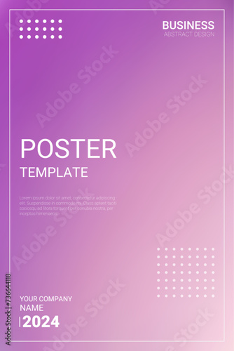 Abstract Gradient Template with Purple and Soft Radiant Orchid