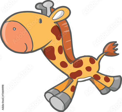 cute safari giraffe png art