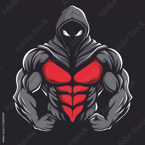 men wearing hoodie gym fitness logo design