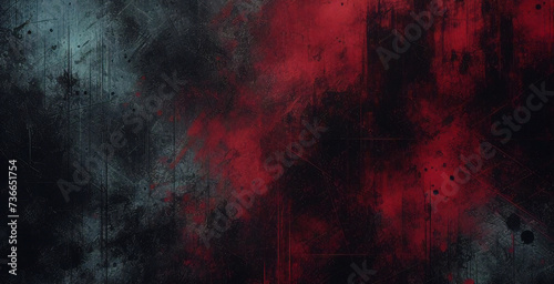 光線と光沢のある線を持つ抽象的な赤と黒のメタリックのイラスト。背景の金属フレームのデザイン。壁紙、バナー テンプレートのベクター デザイン現代デジタル技術コンセプト photo