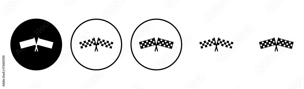 Racing flag icon set. race flag icon.Checkered racing flag icon Racing flag icon set. race flag icon.Checkered racing flag icon