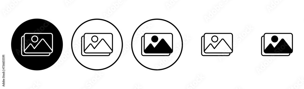 Picture icon set. photo gallery icon symbol Picture icon set. photo gallery icon symbol