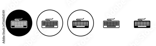 Keyboard icon set. keyboard vector symbol photo