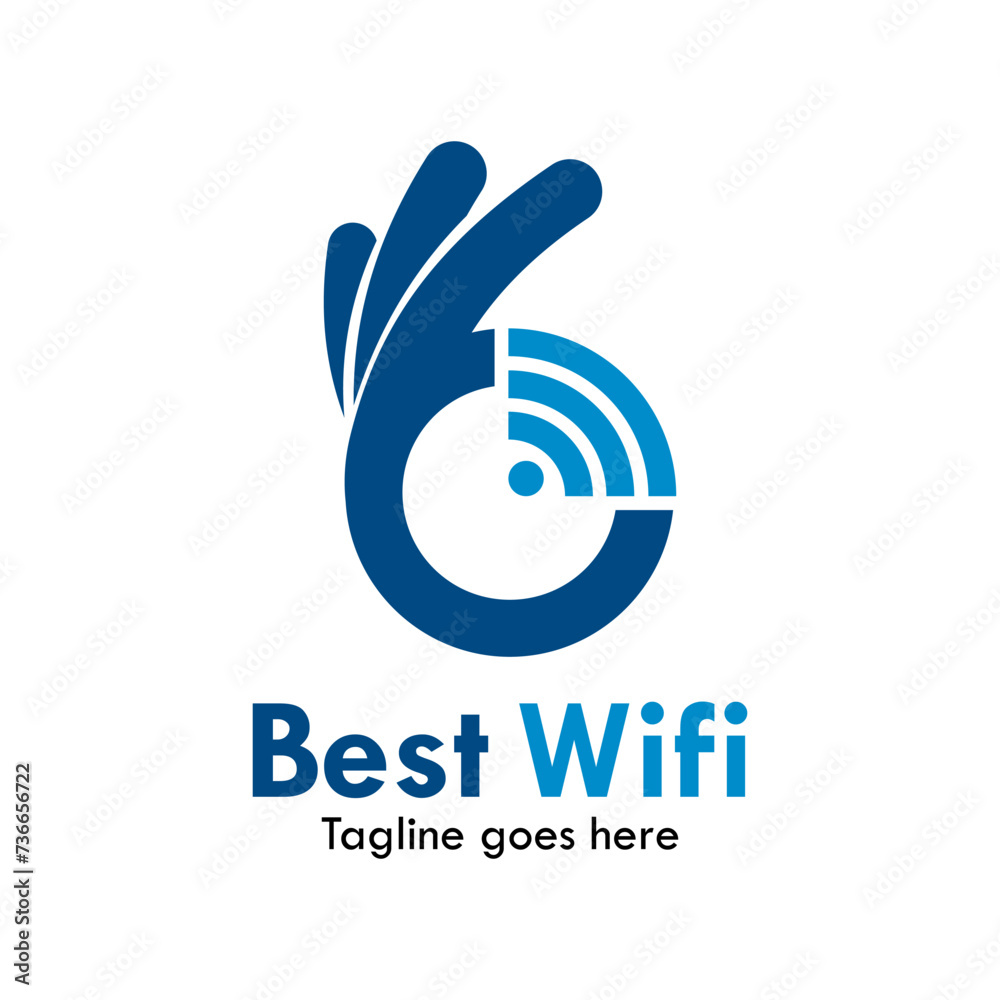 Best wifi design logo template illustration Best wifi design logo template illustration