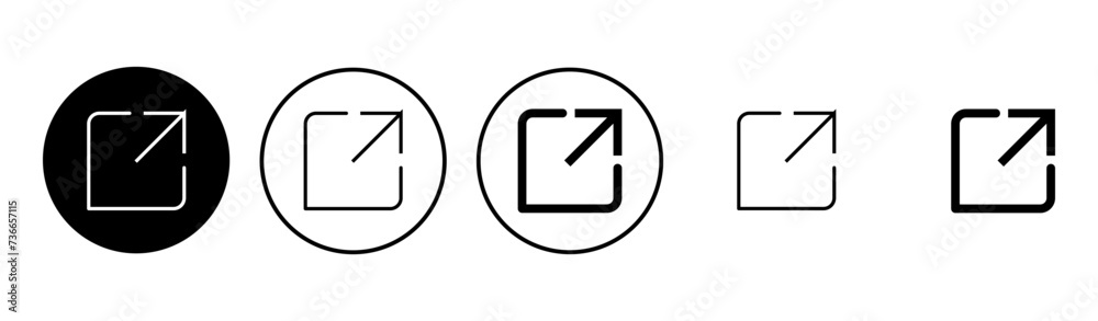 External link icon set. link icon vector. hyperlink symbol External link icon set. link icon vector. hyperlink symbol