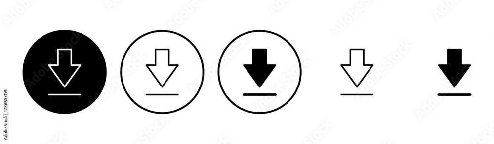 Download icon set. Download vector icon Download icon set. Download vector icon