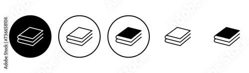 Book icon set. open book icon vector. ebook icon