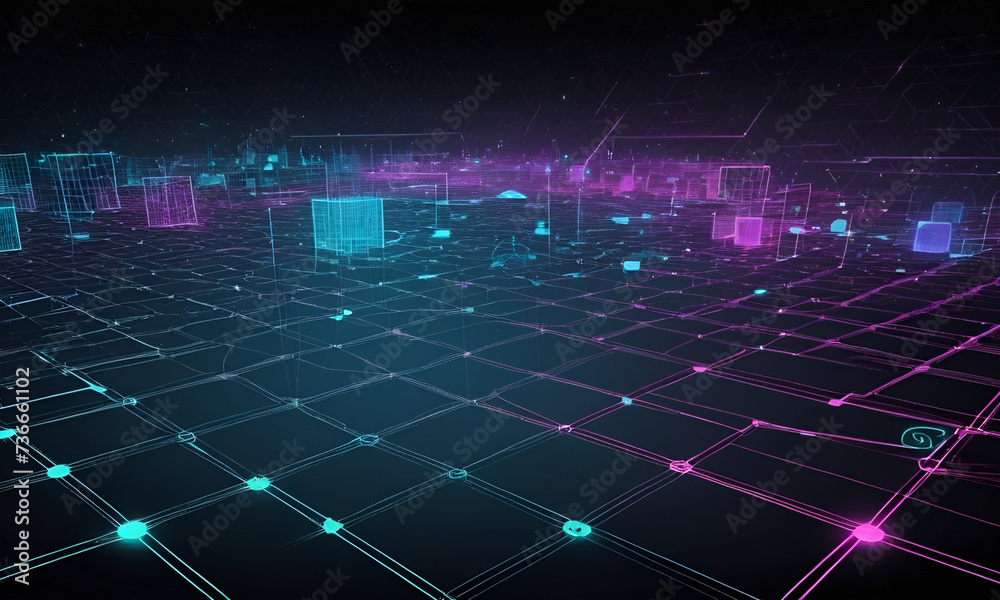 technology background 2d art technology background 2d art