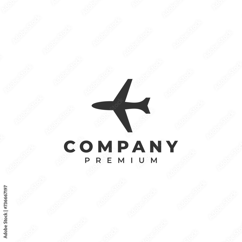 car plane transportation logo design