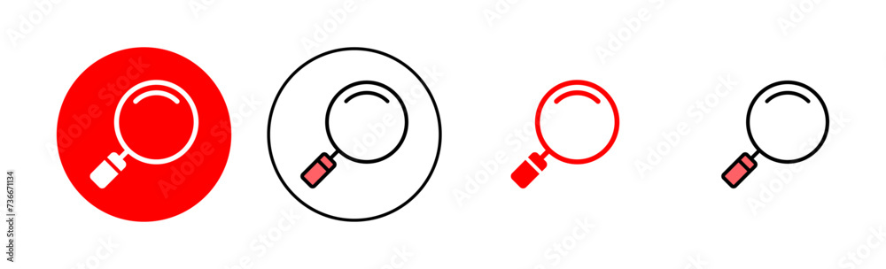 Search icon set illustration. search magnifying glass sign and symbol Search icon set illustration. search magnifying glass sign and symbol