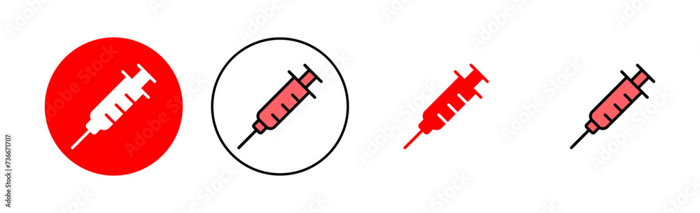 Syringe icon set illustration. injection sign and symbol. vaccine icon Syringe icon set illustration. injection sign and symbol. vaccine icon