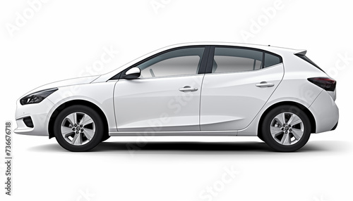 A car on a white background, isolated