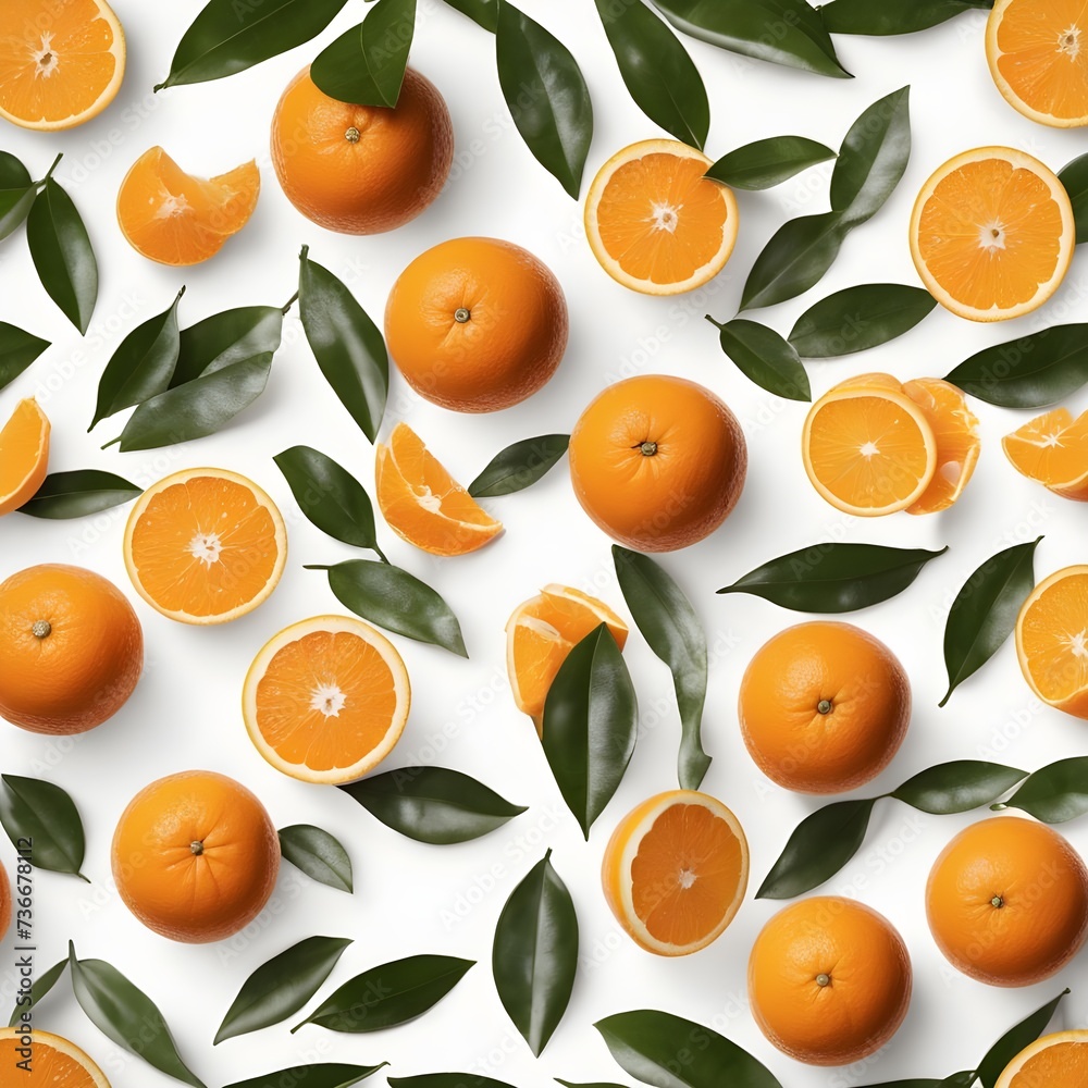 pattern with oranges pattern with oranges