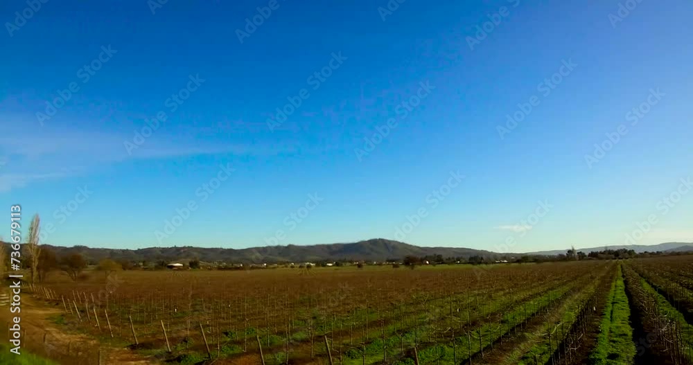 Recorriendo el campo al atardecer