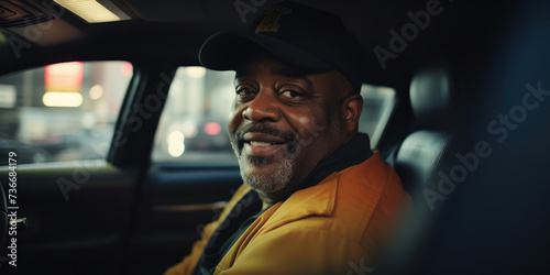 Happy Caucasian Businessman Sitting in Car, Smiling © SHOTPRIME STUDIO