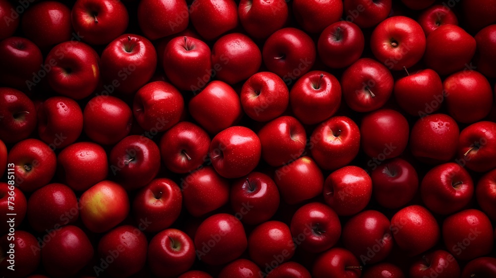 Red apples fill the entire frame. Fruit background Red apples fill the entire frame. Fruit background
