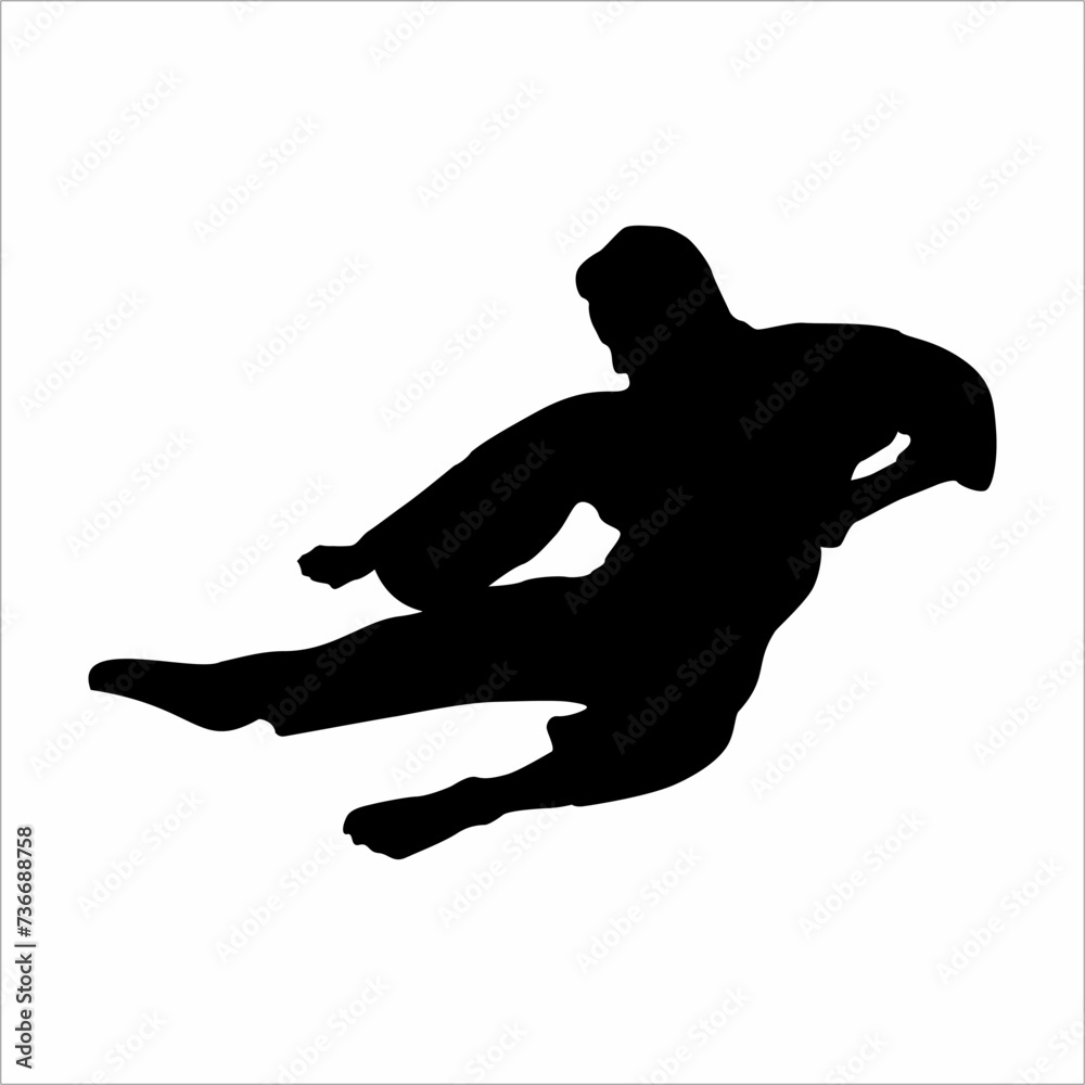 Martial arts silhouette Martial arts silhouette